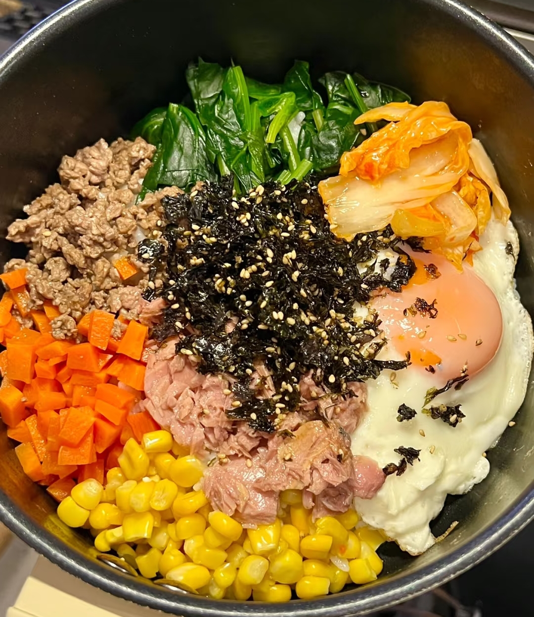 巨好吃的减脂低卡韩式金枪鱼拌饭！有手就会！
